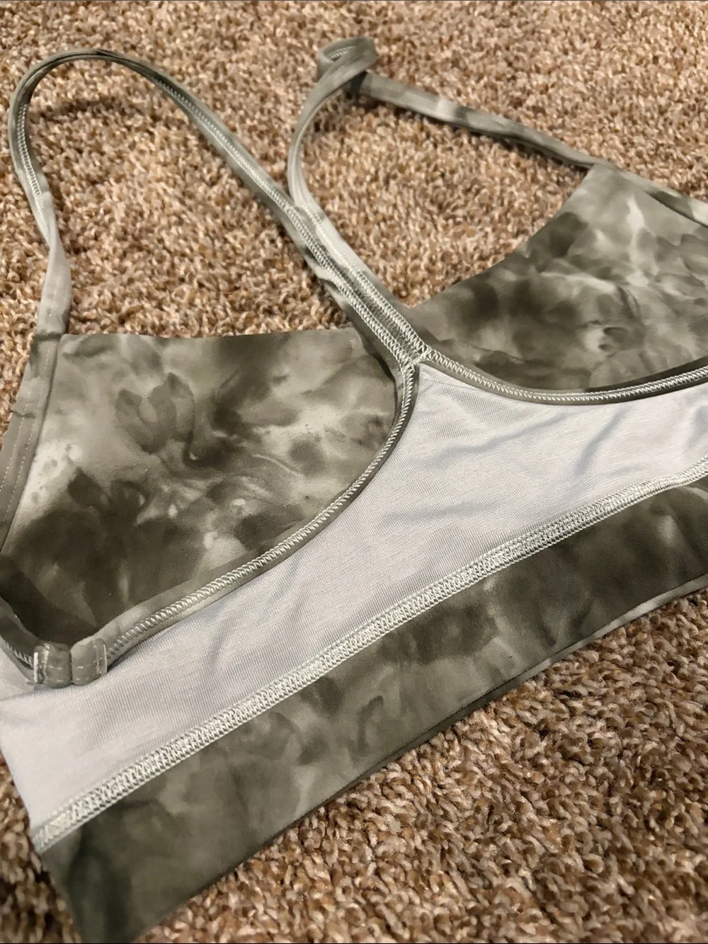 🐍lululemon athletica Olive Green Tie-Dye Double-Strap Tote